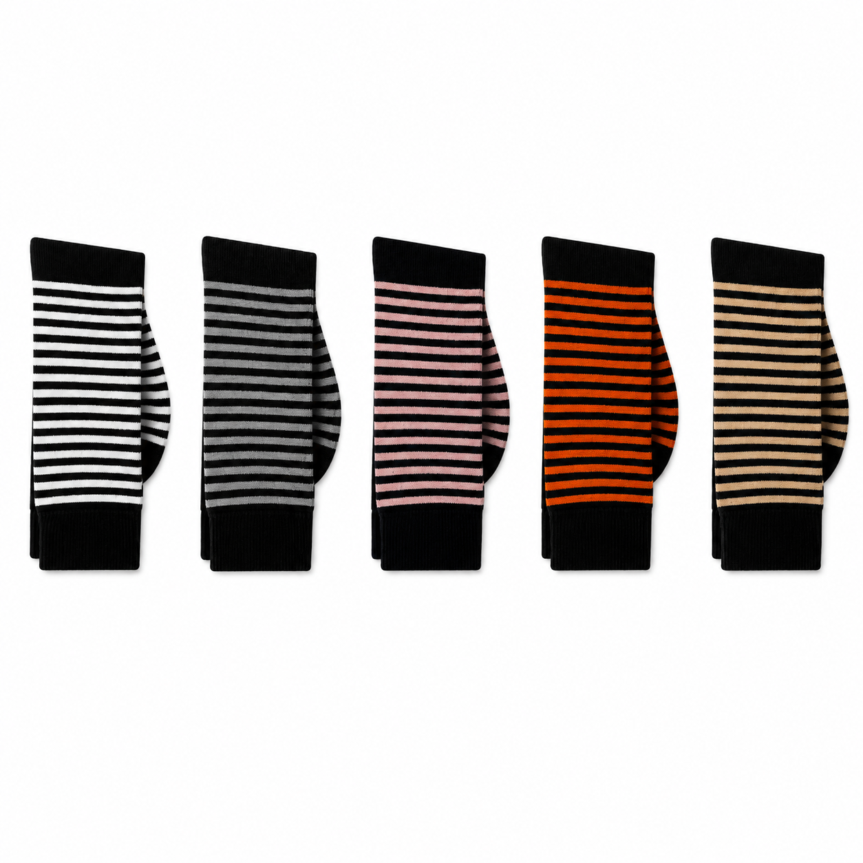 Florence Bamboo Striped Knee Socks (Style 379S)