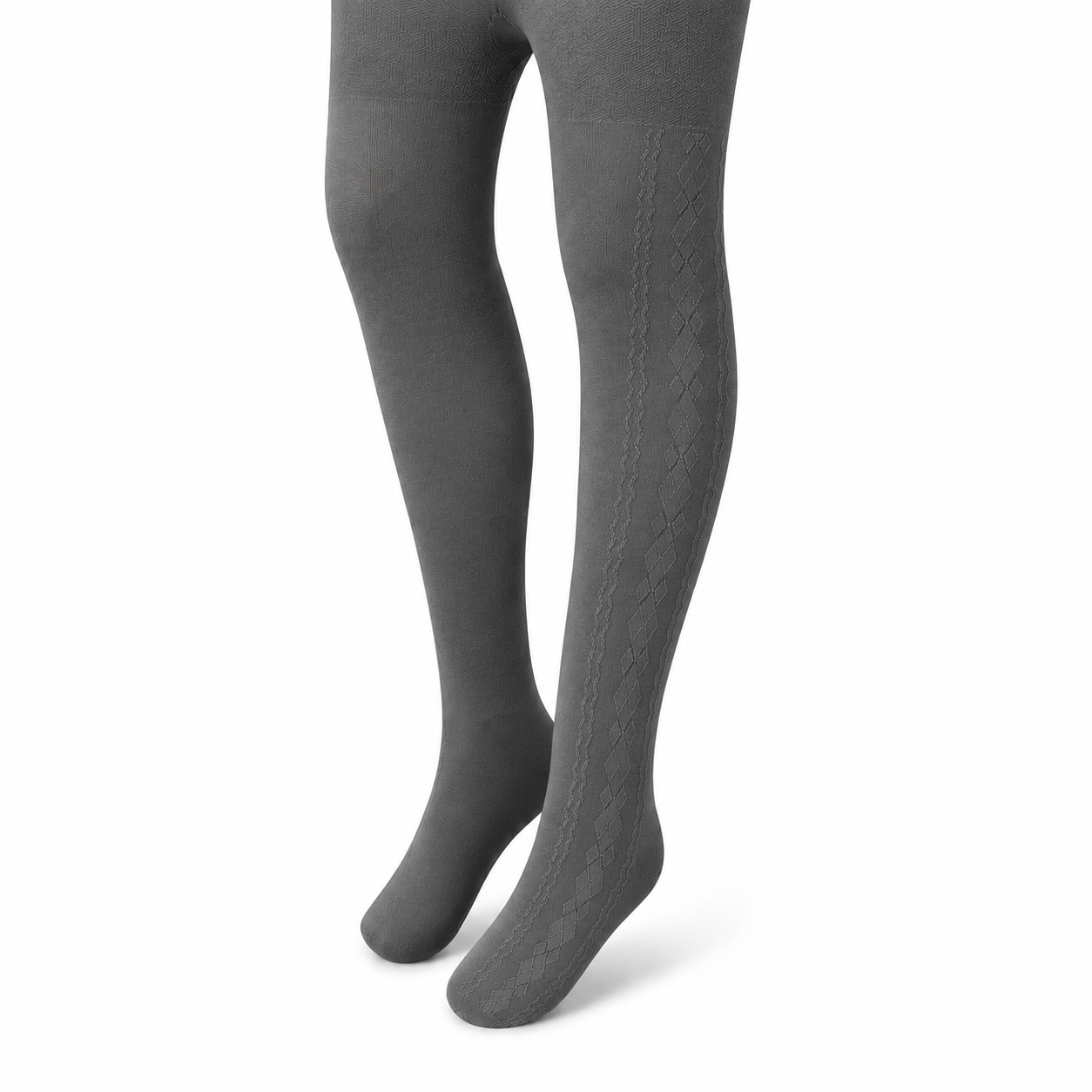Florence Girls Pattern Tights – Side Argyle (Style 1140)
