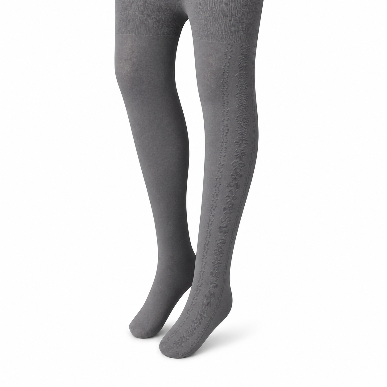 Florence Girls Pattern Tights – Side Argyle (Style 1140)