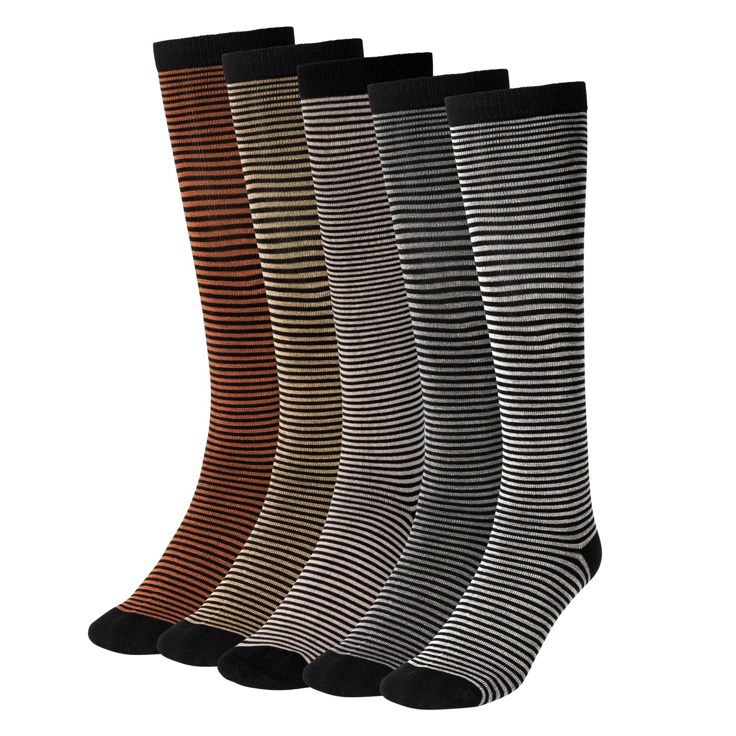 Florence Bamboo Striped Knee Socks (Style 379S)