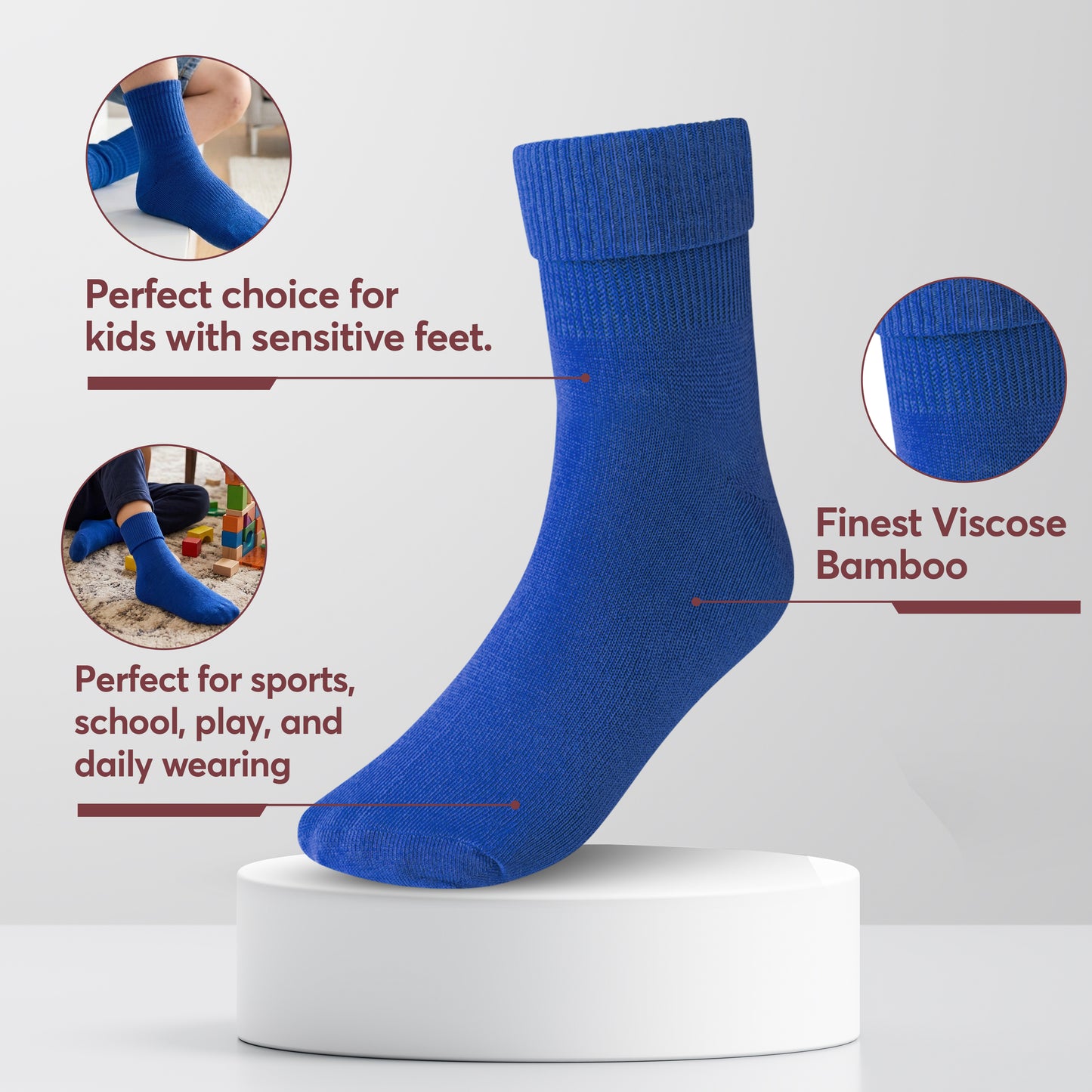 Florence Bamboo Triple Roll Socks (Style 173)
