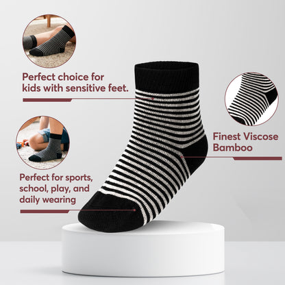 Florence Bamboo Striped Crew Socks (Style 179S)