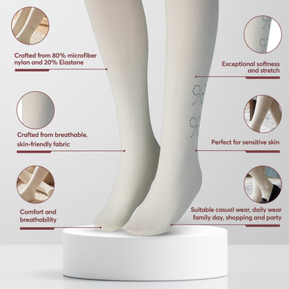 Florence Girls Pattern Tights – Lurex Dot (Style 1142)
